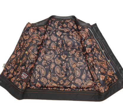 Upside Men's Club Style Leather Vest