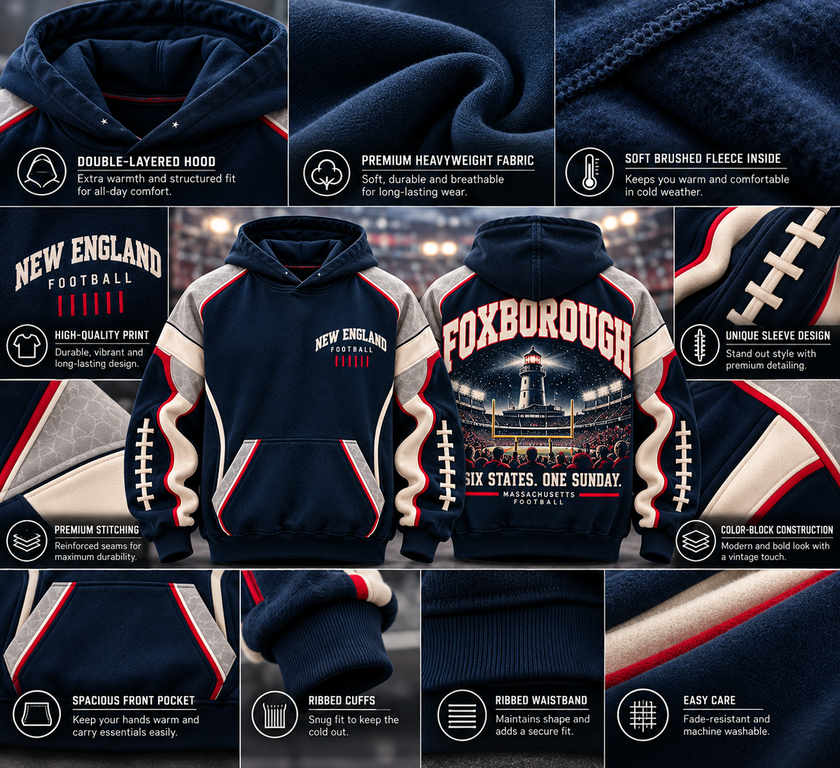 New England Football FOXBOROUGH – SIX STATES. ONE SUNDAY