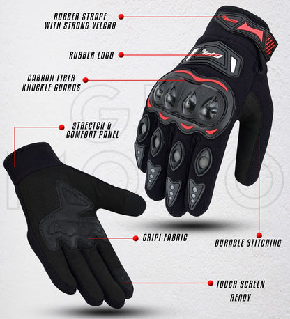 Premium Motorcycle Gloves – Superior Comfort, Grip & Knuckle Protection