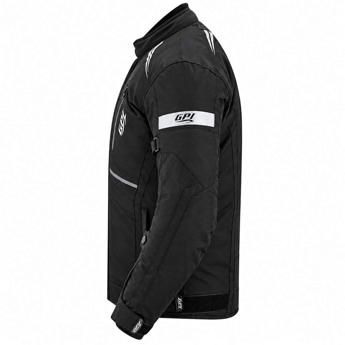 Chaqueta de moto para hombre, suave, ajustable y de alta calidad, para todas las estaciones, con 4 bolsillos, color negro