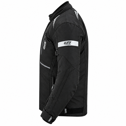 Chaqueta de moto para hombre, suave, ajustable y de alta calidad, para todas las estaciones, con 4 bolsillos, color negro