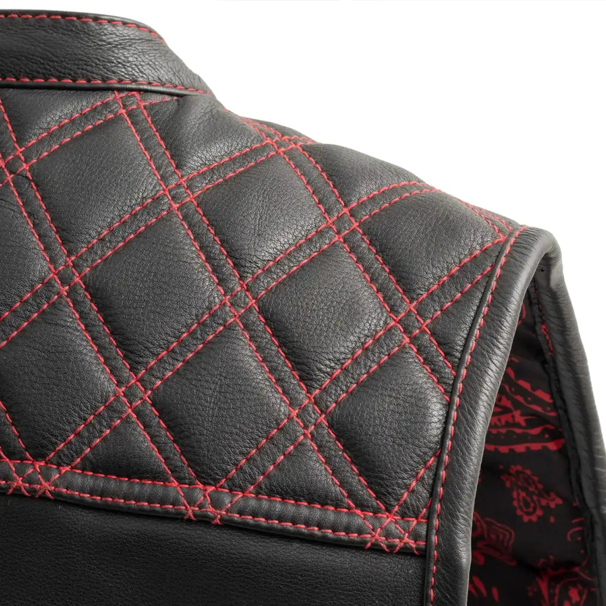 Upside Men's Club Style Leather Vest